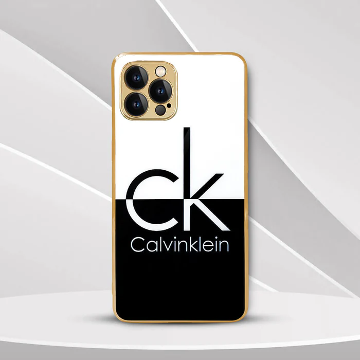 iPhone 12 Pro Max Luxury Calvin Klein protective Glass Back Case - ShoppCart