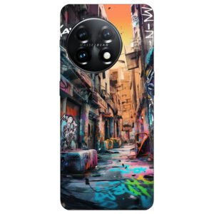 OnePlus 11 Street Wall Painting Backcover