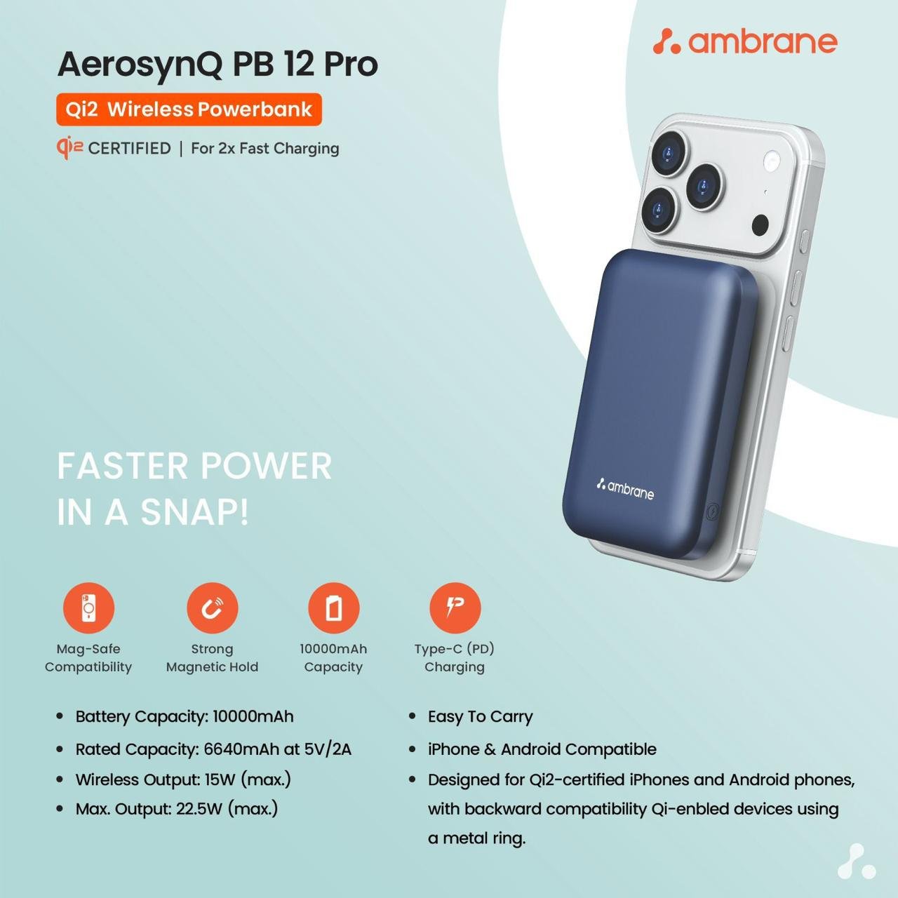 Ambrane AeroSync PB12 Pro