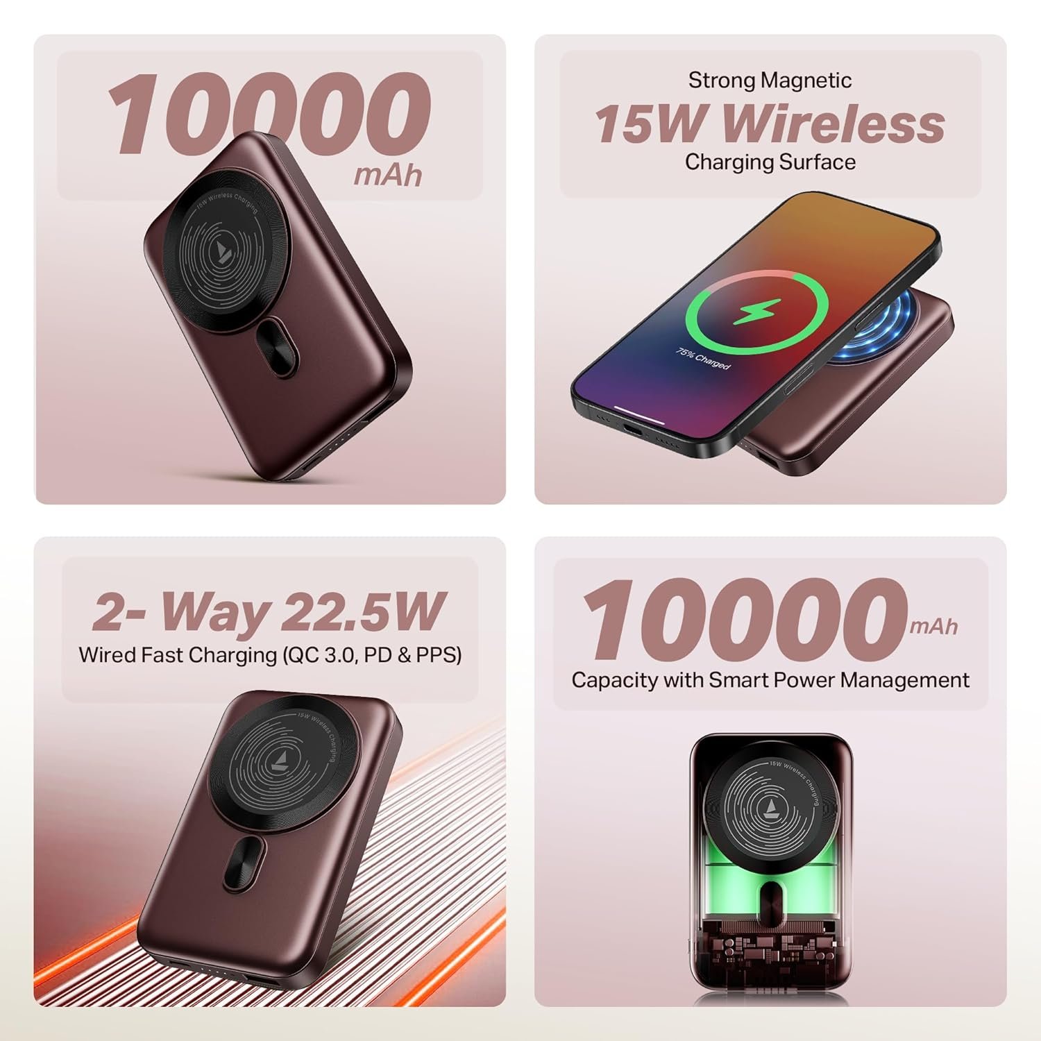 Boat EnergyShroom PB331 10000mAh Powerbank - Image 3