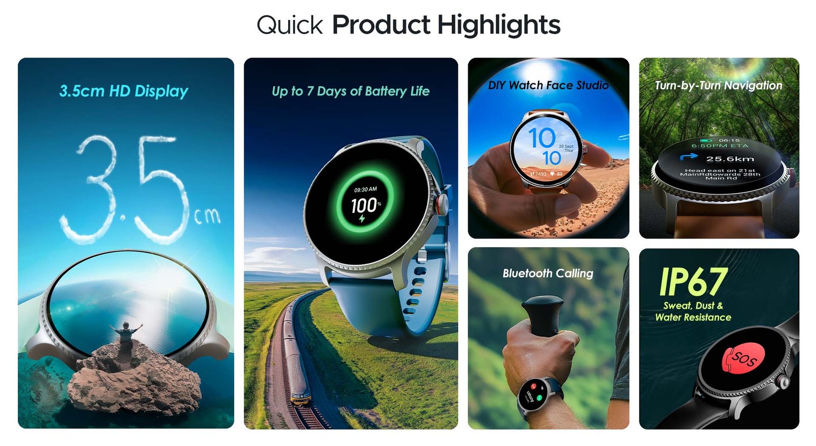 BoAt Lunar Orbit Smartwatch - Black - Image 2