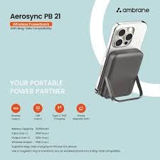 Ambrane AeroSync PB 21 MagSafe Power Bank (Blue) - Image 2